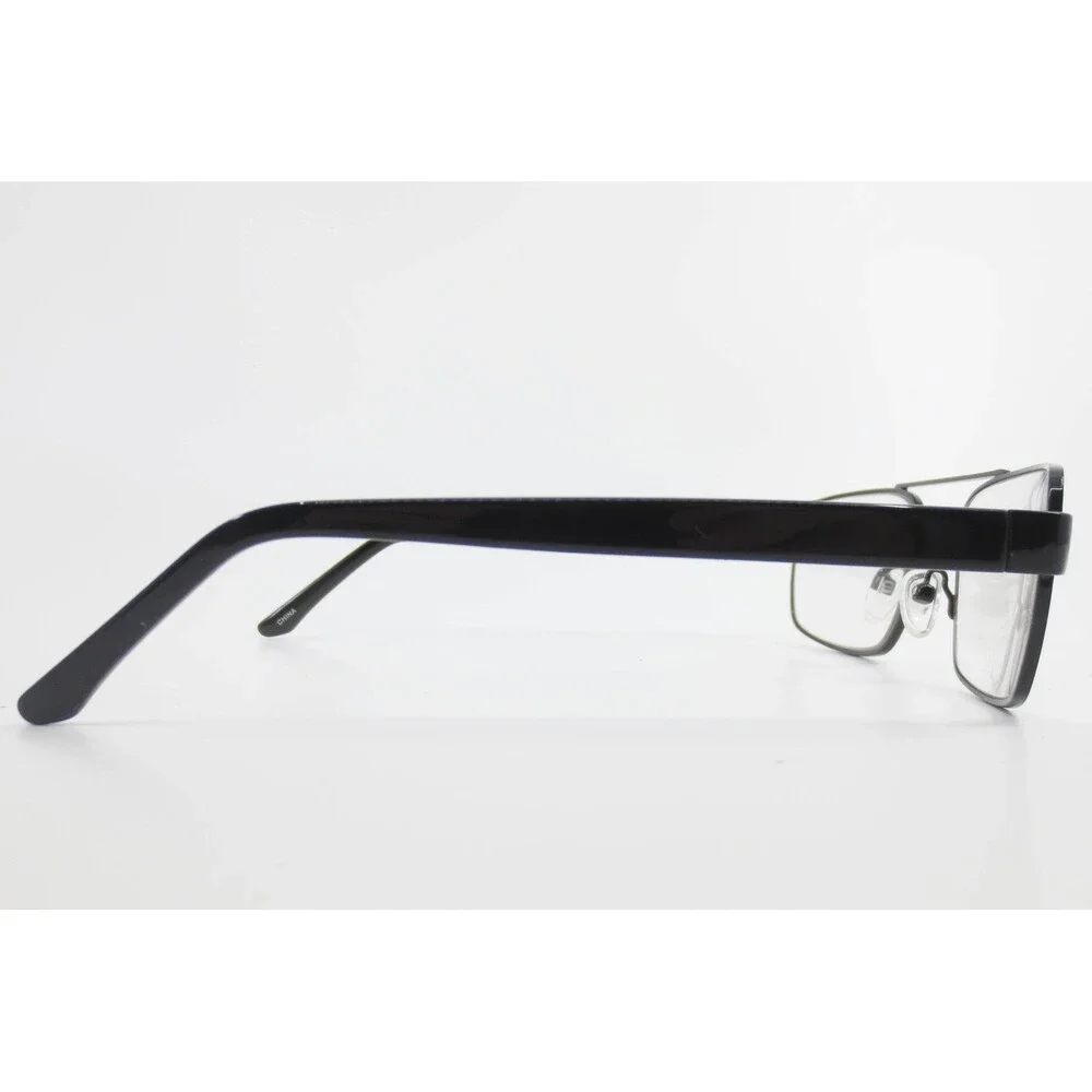 Robert Mitchel Suns Eyeglass Frames Black Rectangular Double Bridge RMS